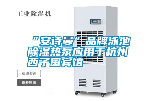“环球360游戏”品牌泳池除湿热泵应用于杭州西子国宾馆