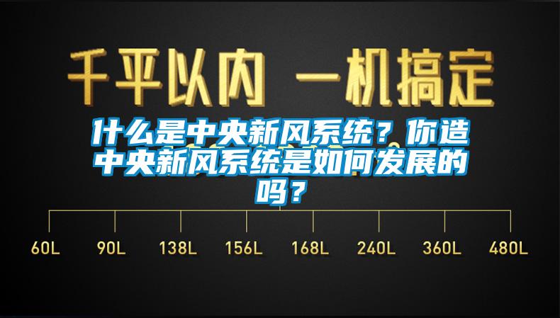 什么是中央新风系统？你造中央新风系统是如何发展的吗？