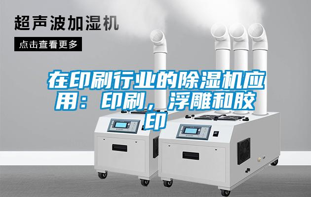 在印刷行业的除湿机应用：印刷，浮雕和胶印