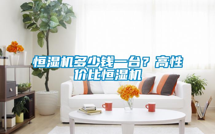 恒湿机多少钱一台？高性价比恒湿机