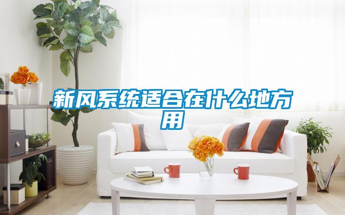 新风系统适合在什么地方用