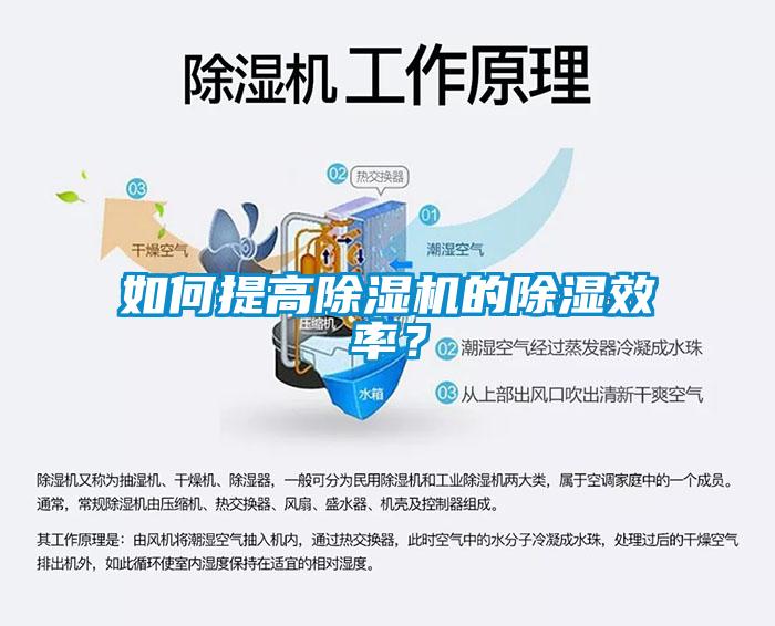 如何提高除湿机的除湿效率？