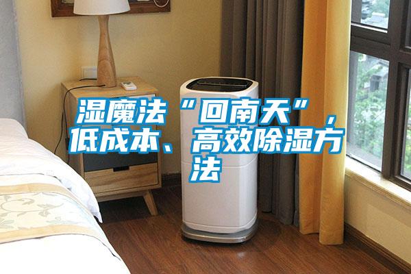 湿魔法“回南天”，低成本、高效除湿方法