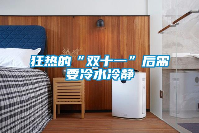 狂热的“双十一”后需要冷水冷静