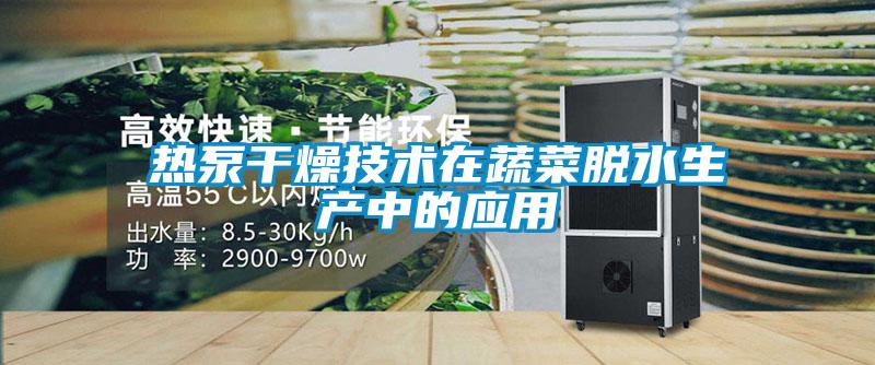 热泵干燥技术在蔬菜脱水生产中的应用