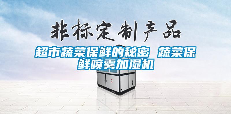 超市蔬菜保鲜的秘密 蔬菜保鲜喷雾加湿机