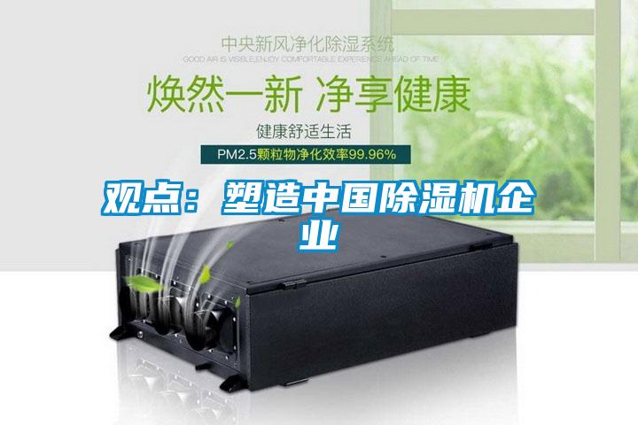 观点：塑造中国除湿机企业