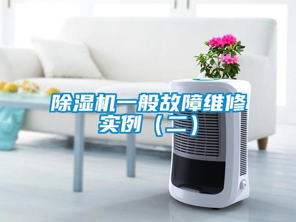 除湿机一般故障维修实例（二）
