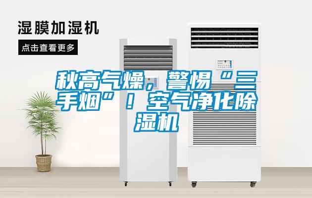 秋高气燥，警惕“三手烟”！空气净化除湿机