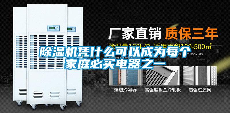 除湿机凭什么可以成为每个家庭必买电器之一