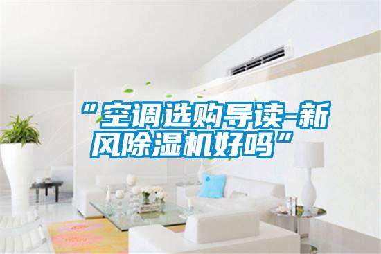 “空调选购导读-新风除湿机好吗”