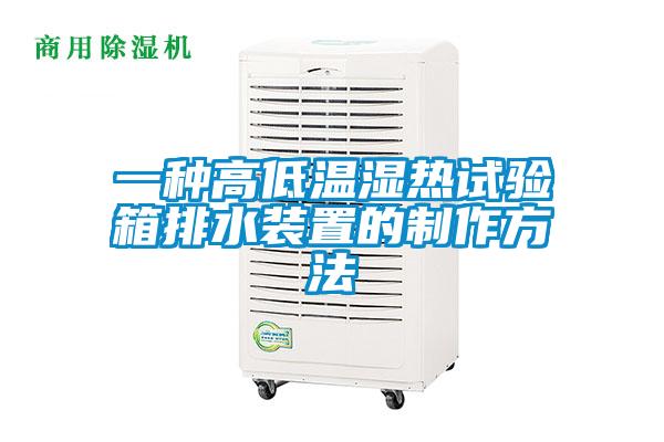 一种高低温湿热试验箱排水装置的制作方法