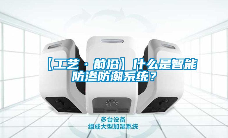【工艺·前沿】什么是智能防渗防潮系统？