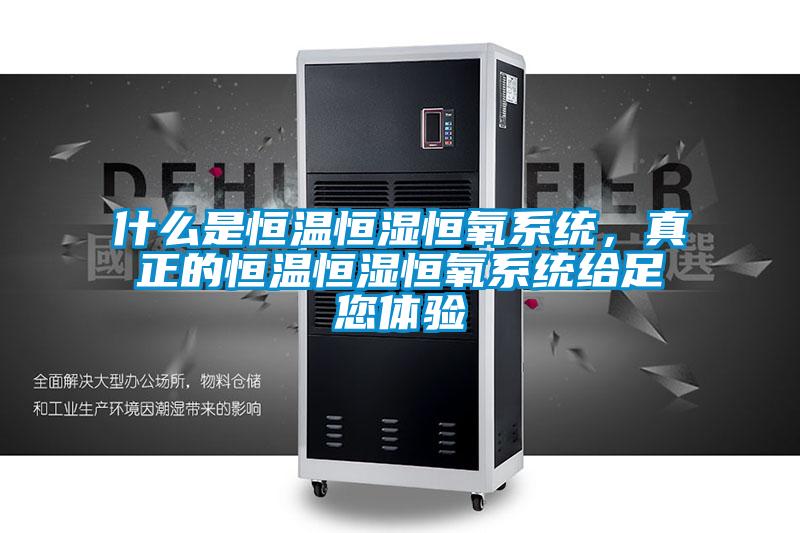 什么是恒温恒湿恒氧系统，真正的恒温恒湿恒氧系统给足您体验