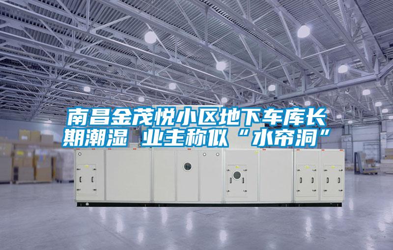南昌金茂悦小区地下车库长期潮湿 业主称似“水帘洞”