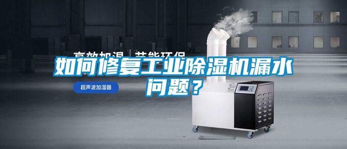 如何修复工业除湿机漏水问题？