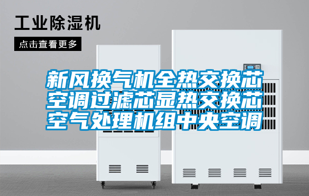 新风换气机全热交换芯空调过滤芯显热交换芯空气处理机组中央空调