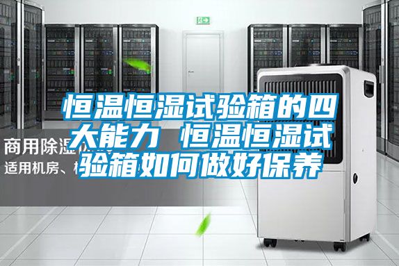 恒温恒湿试验箱的四大能力 恒温恒湿试验箱如何做好保养