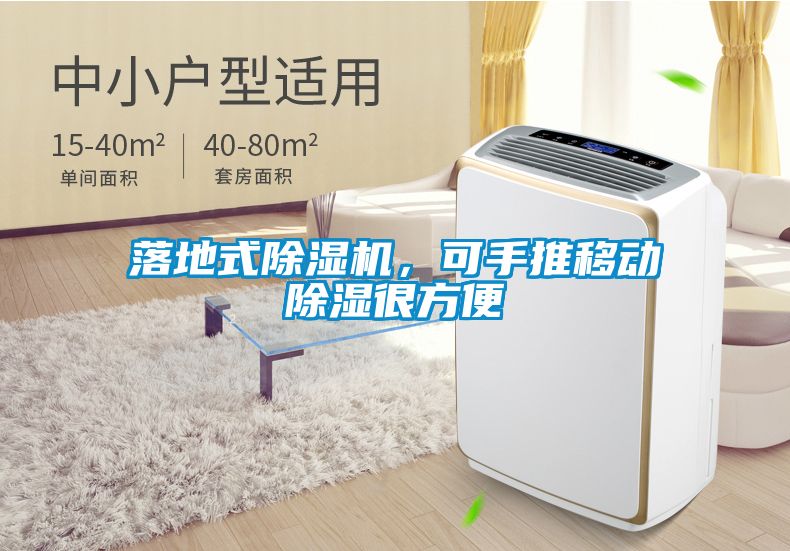 落地式除湿机，可手推移动除湿很方便