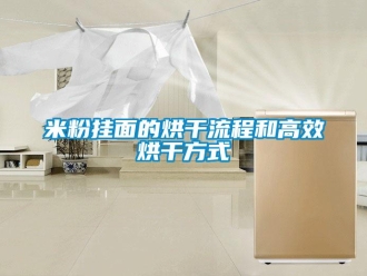 行业新闻米粉挂面的烘干流程和高效烘干方式